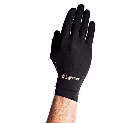 Copper Joe Full Finger Compression Gloves – Copper Infused