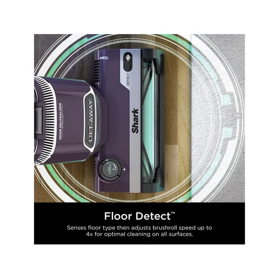 Restored Shark Detect Lift-Away ADV Upright Vacuum, Pet Friendly, Floor Detect, Direction Detect, PowerFins Self-Cleaning Brushroll, LA490 Mauve