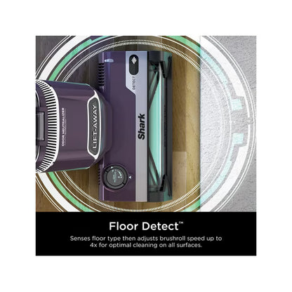 Restored Shark Detect Lift-Away ADV Upright Vacuum, Pet Friendly, Floor Detect, Direction Detect, PowerFins Self-Cleaning Brushroll, LA490 Mauve