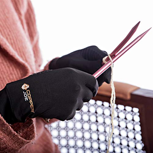 Copper Joe Full Finger Compression Gloves – Copper Infused