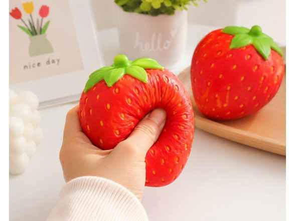 2-Pack Soft Strawberry Scented Squishy Stress Relief Toys