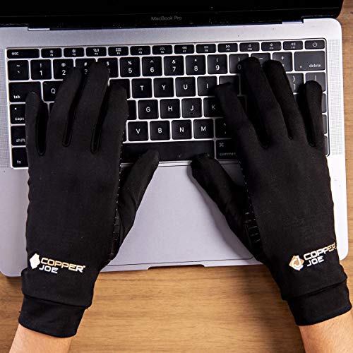 Copper Joe Full Finger Compression Gloves – Copper Infused