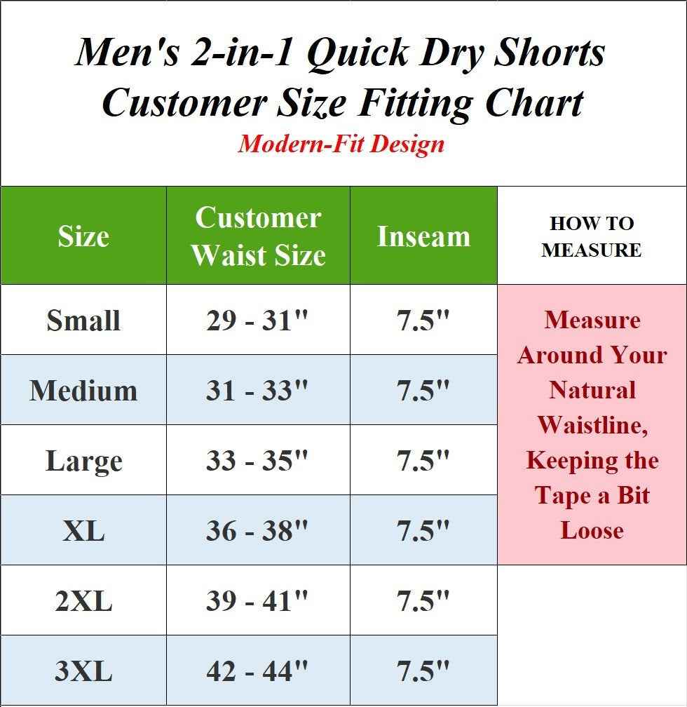 3-Pack Men's 2-in-1 Running Shorts Quick Dry Stretch Athletic Gym Workout Shorts