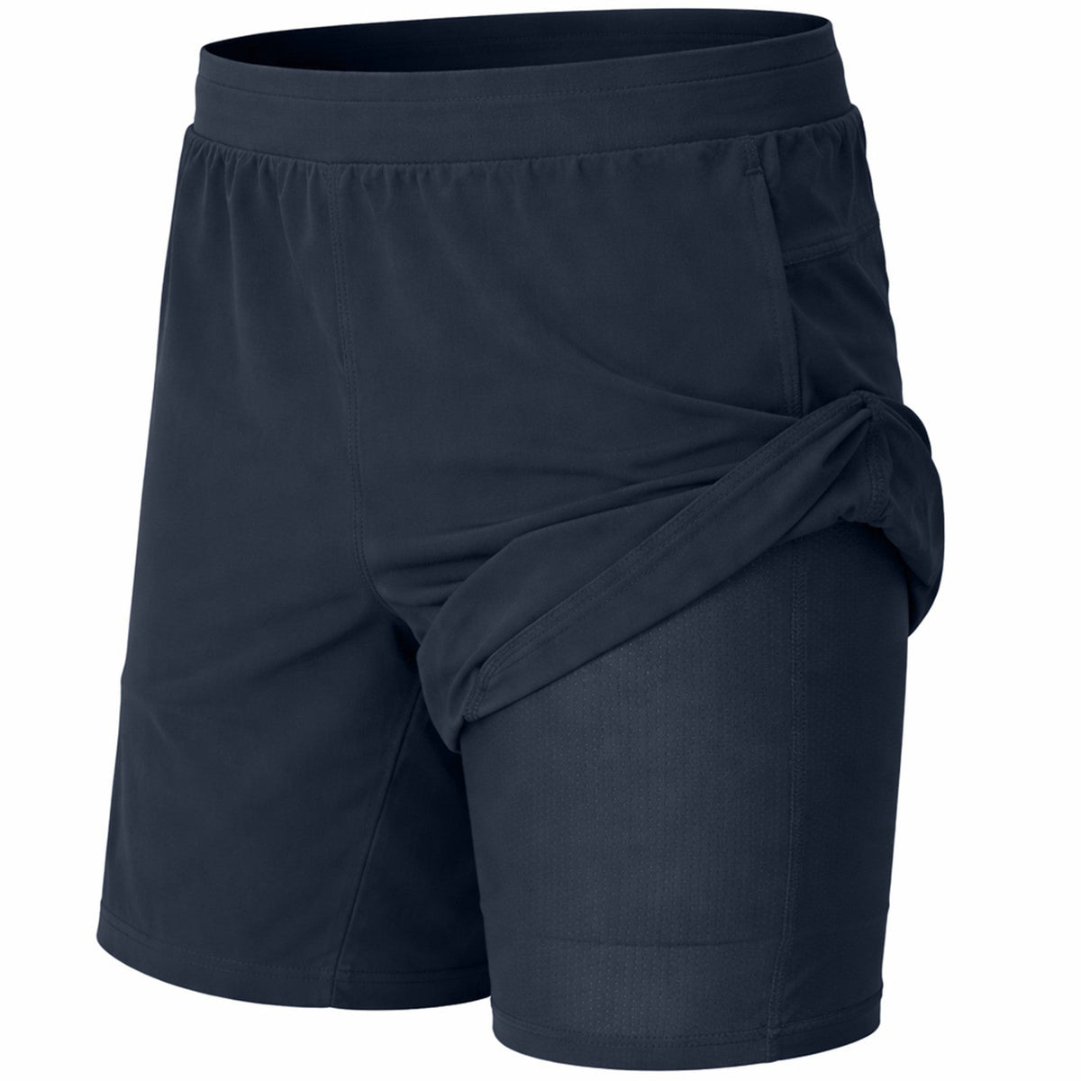 Men's 2-in-1 Running Shorts Quick Dry Stretch Athletic Gym Workout Shorts
