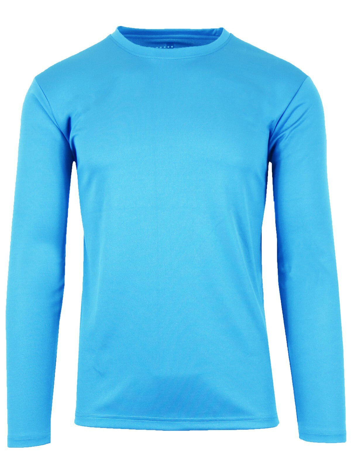 Men's Long Sleeve Crew Neck Performance Tees Layer Lounge Gym Work Casual NEW