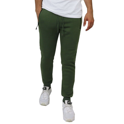 Men's Slim Fit Fleece Jogger Sweatpant Active Gym Lounge Workout Fit Free Shippig