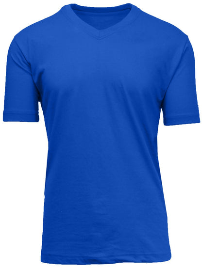 Men's Short Sleeve V-Neck T-Shirts Solid Colors Lounge Active Undershirt