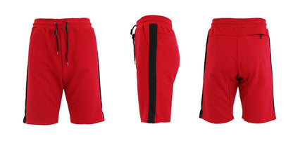 Men's Tech Shorts w/ Side Trim Lounge Active Sports Running Colors Casual Gym NEW