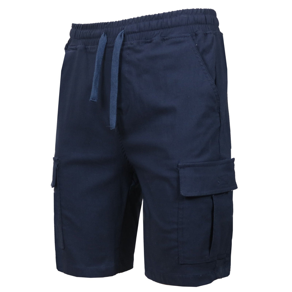 Men’s Flex Cargo Shorts with Elastic Waistband and Drawstring – Comfortable Fit