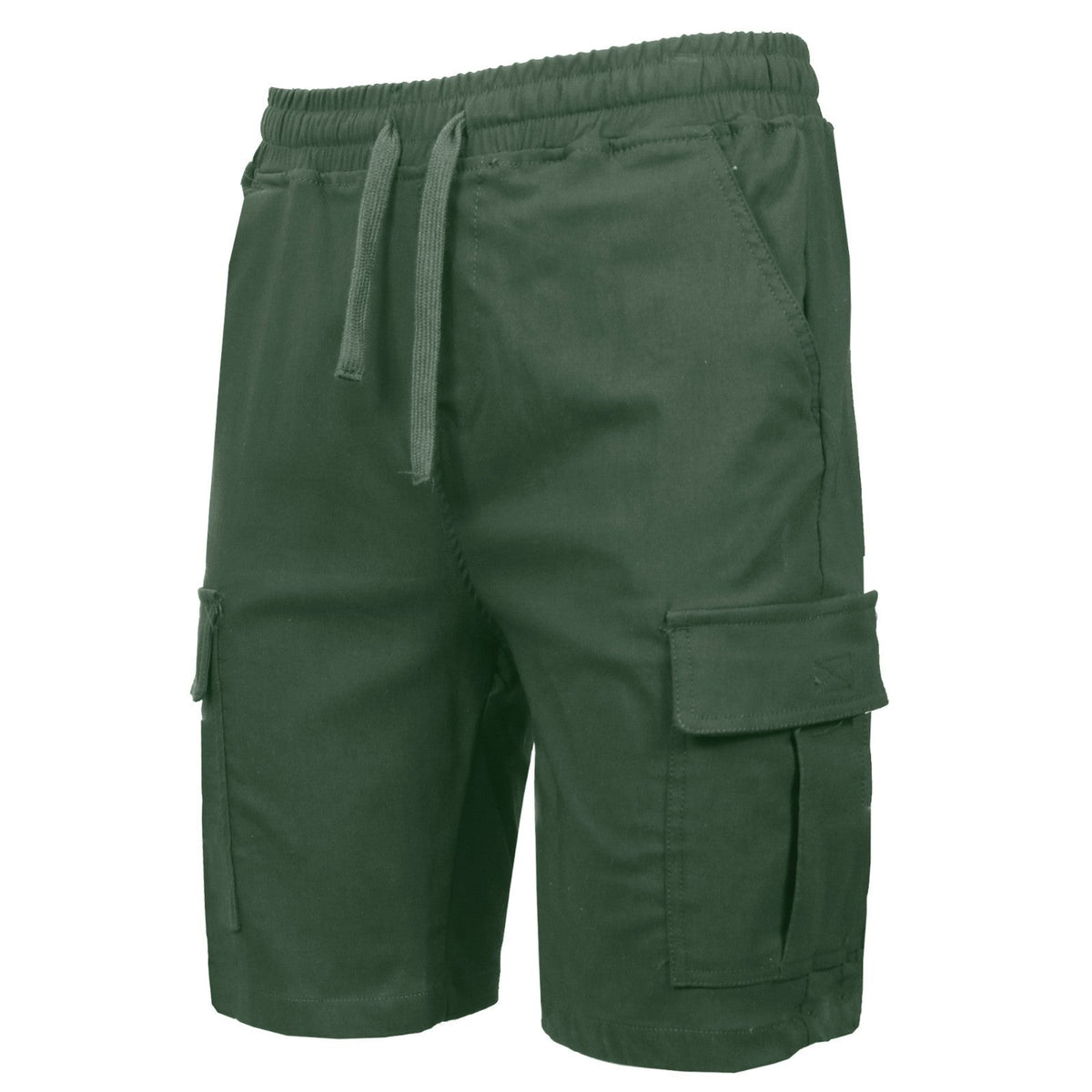 Men’s Flex Cargo Shorts with Elastic Waistband and Drawstring – Comfortable Fit