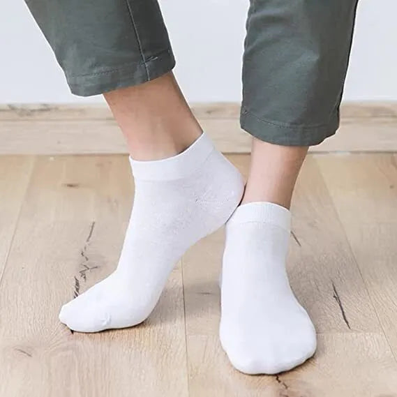 Ankle Socks Unisex Classic Premium Cotton Mens Womens Solid Low Cut Size 9-13 - PremiumBrandGoods