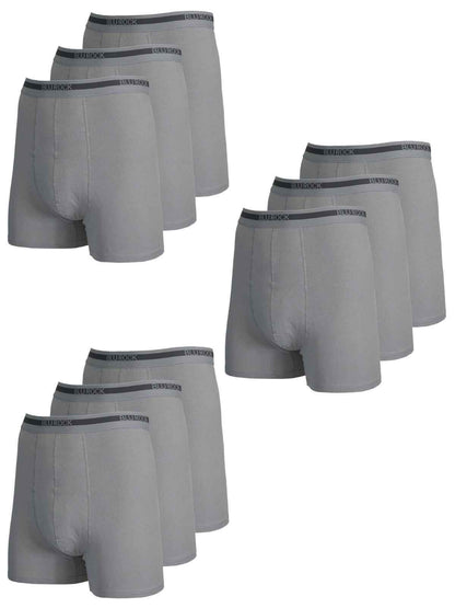 Men's  Stretch Cotton Boxer Briefs (9-Pack) (Sizes: S-2XL) NWT Free Shipping
