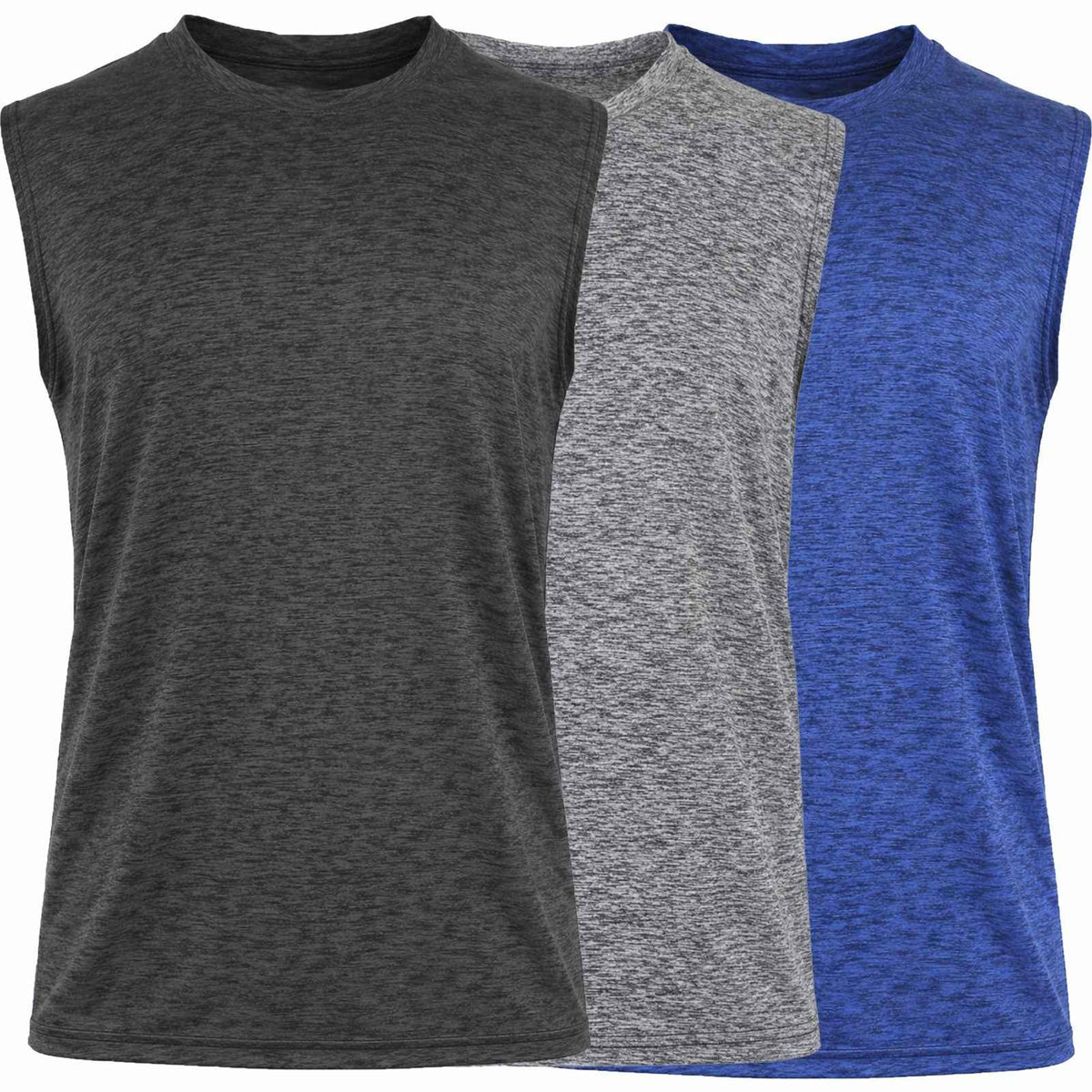 3-Pack Men's Moisture Wicking Performance Sleeveless Tee(Size-S - 3XL) Free Ship