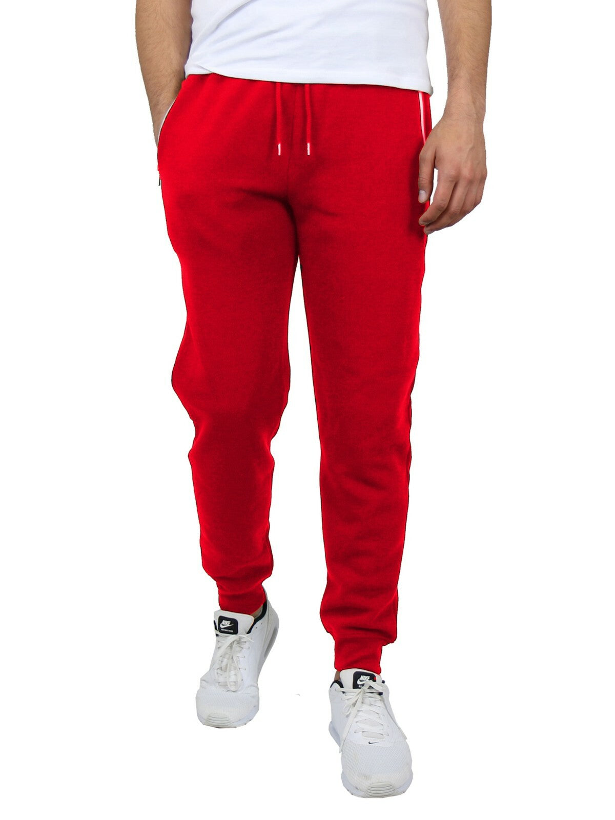 Men's Fleece Track Jogger Pants Sweatpants Running Active Sports Lounge Gym NEW