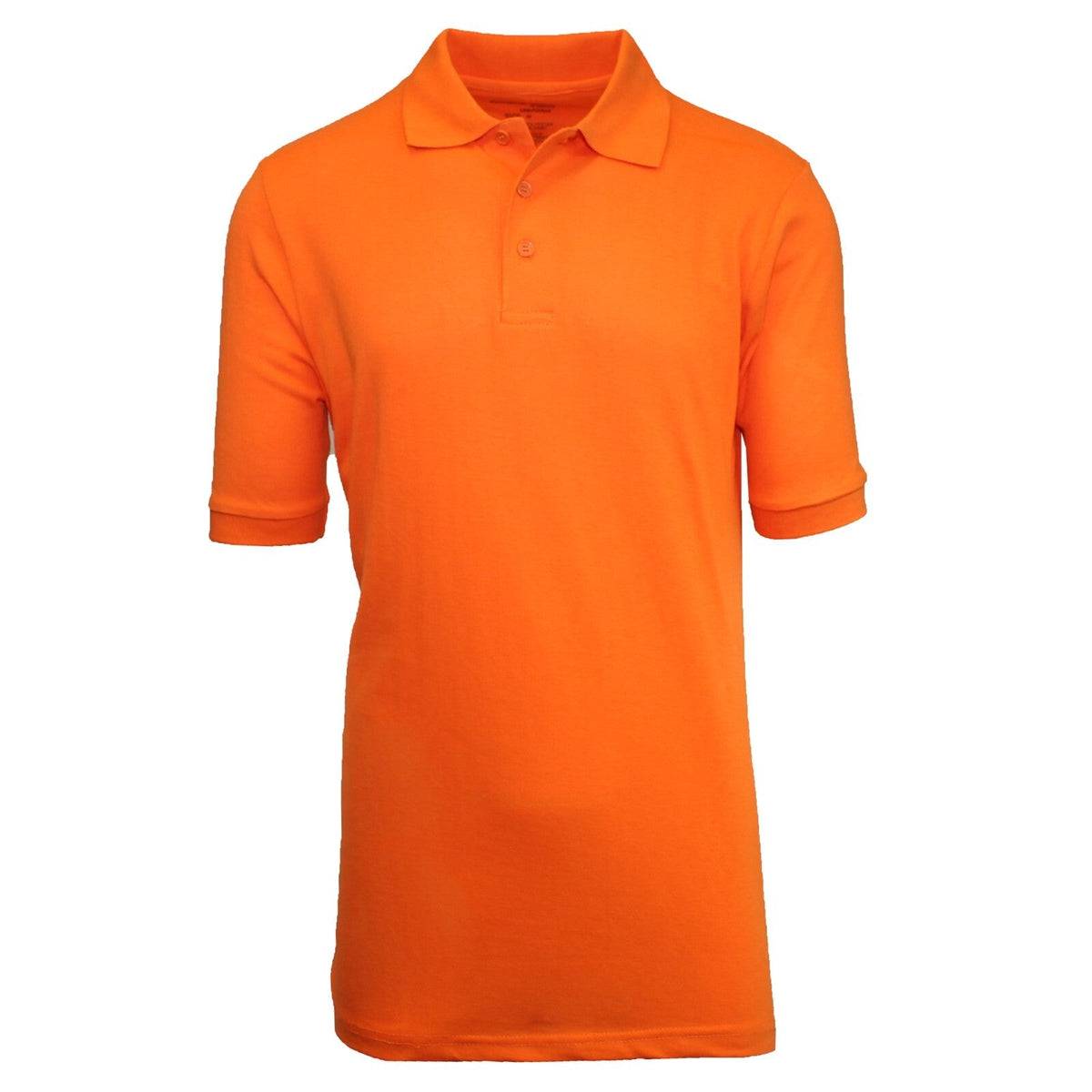 Men Heathered Polo Shirt New Standard Neck Classic Uniform Lounge .