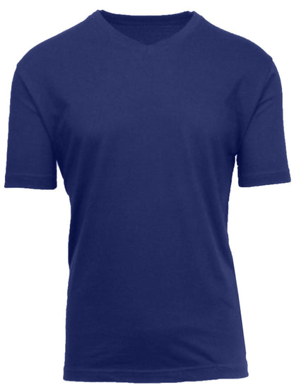 Men's Short Sleeve V-Neck T-Shirts Solid Colors Lounge Active Undershirt