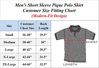 3 Pack - Men's Pique Polo Shirt - Uniform - Lounge- Casual - Free Shipping- NWT