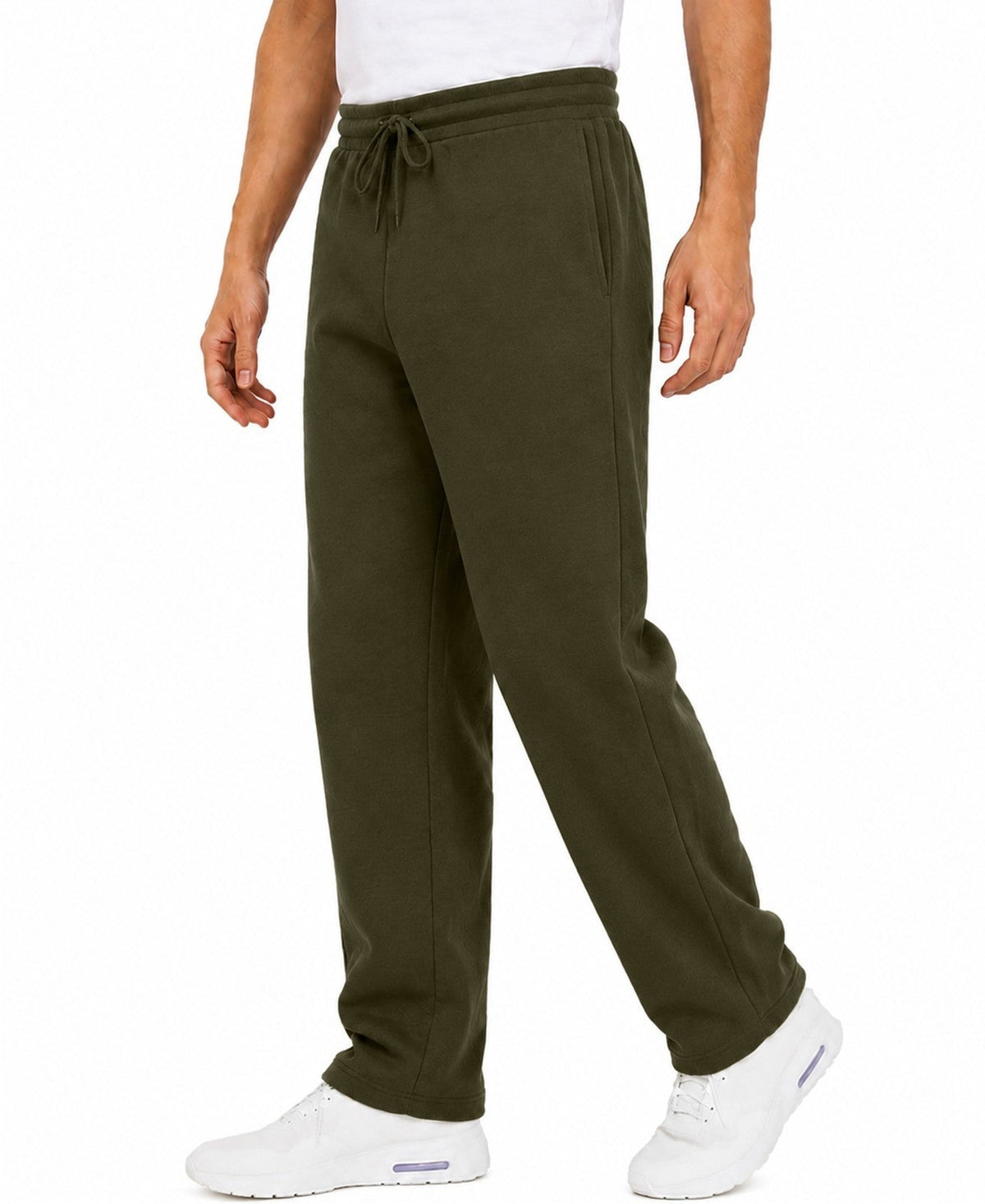 Men's Classic Heavyweight Fleece Sweatpants with Open Bottom (S-3XL)