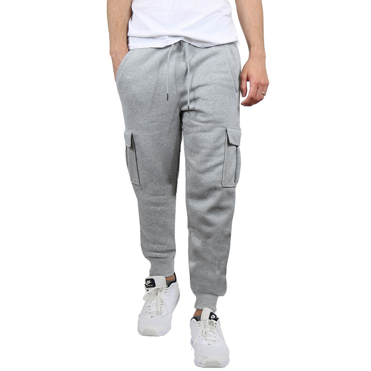Men's French Terry Active Jogger Pants Sweatpants Lounge Sleep Gym S M L XL XXL