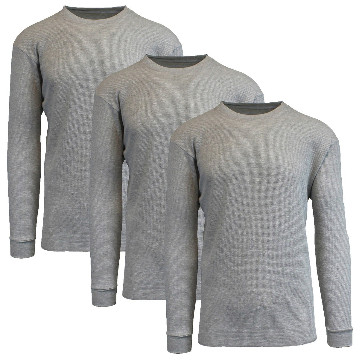 Men's 3-Pack Classic Soft Knit Thermal Shirts – Ribbed & Warm (Sizes- S-2XL) NEW