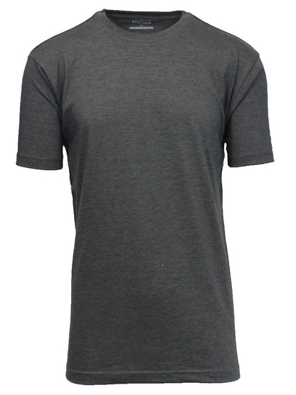 Men’s Modern Fit Crew Neck T-Shirt Soft Breathable Cotton-Poly Blend Casual Tee
