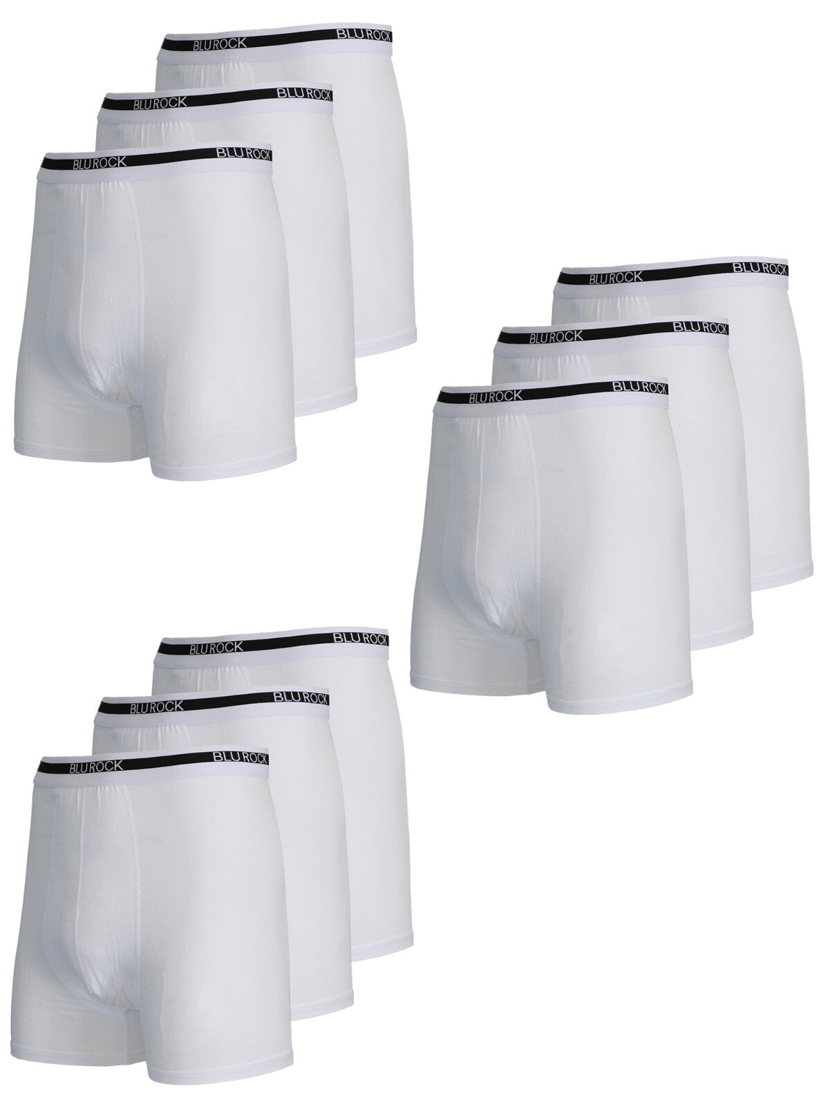 Men's Stretch Cotton Boxer Briefs (9-Pack) (Sizes: S-2XL)