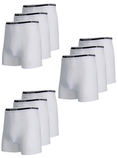Men's Stretch Cotton Boxer Briefs (9-Pack) (Sizes: S-2XL)