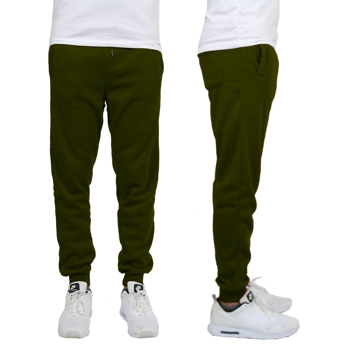 Men's Fleece Track Jogger Pants Sweatpants Running Active Sports Lounge Gym NEW