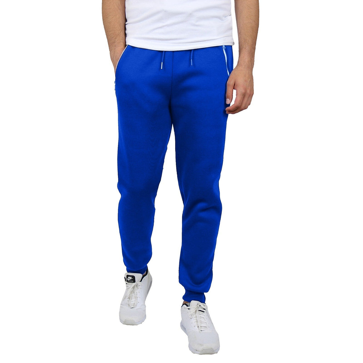 Men's Fleece Track Jogger Pants Sweatpants Running Active Sports Lounge Gym NEW