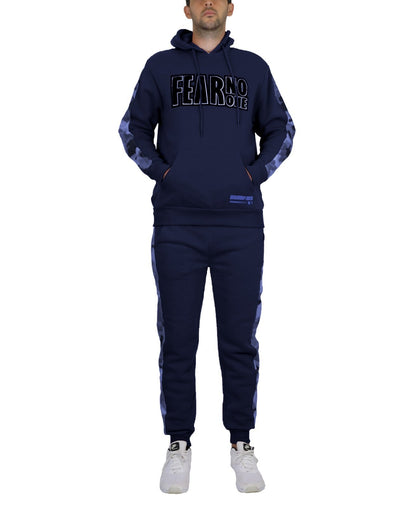 Men's Tech Fleece Hoodie & Jogger 2-Piece Set With Heat Seal Zipper Design S-4XL