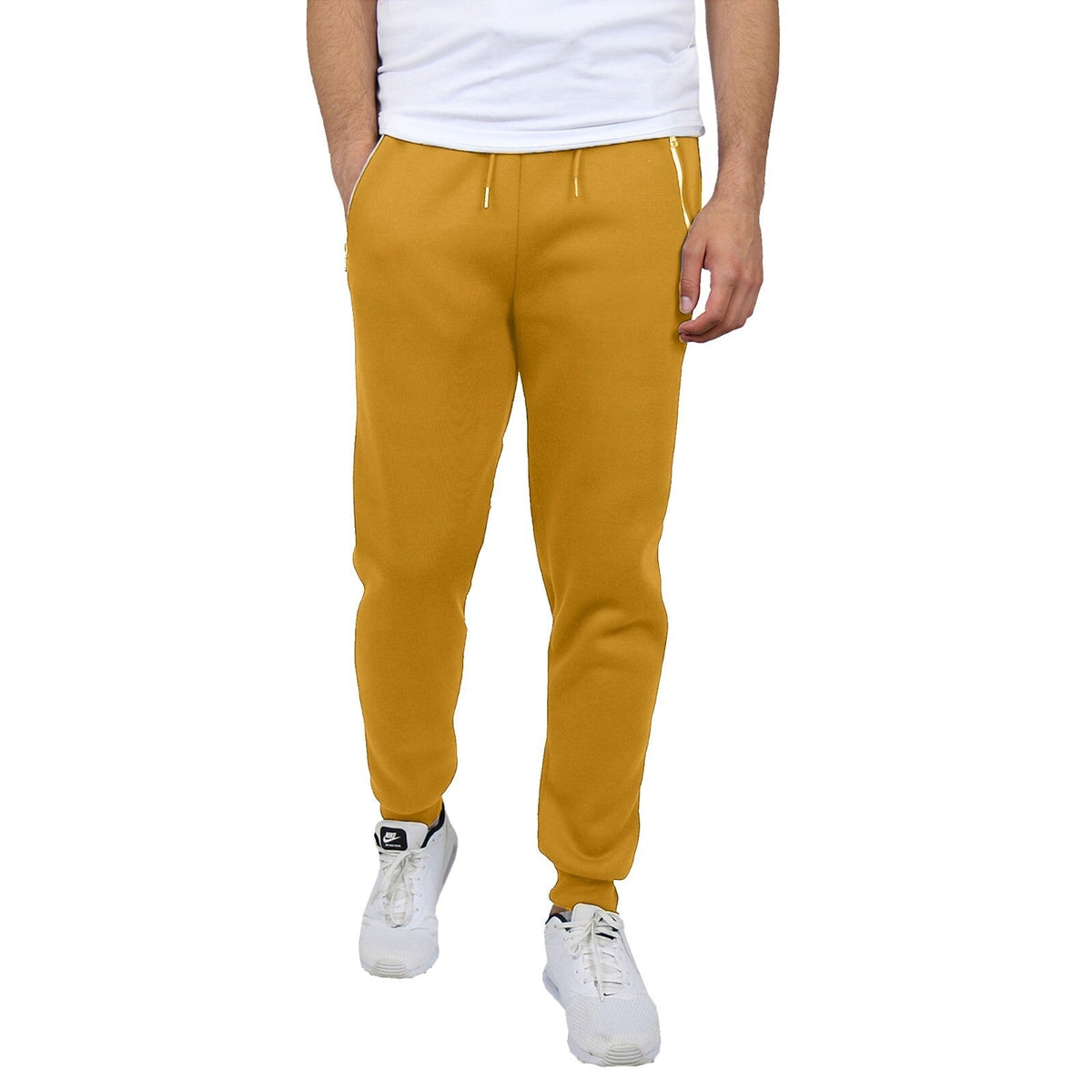 Men's Fleece Track Jogger Pants Sweatpants Running Active Sports Lounge Gym NEW