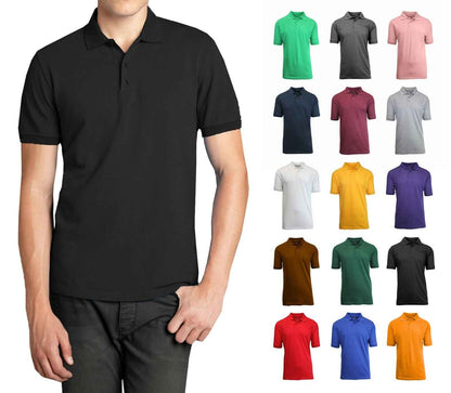 Men's Causal Cotton Polo T Shirt Jersey Short Sleeve Sport Casual Golf Fast Ship