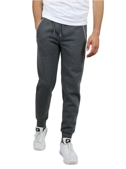 Men's Fleece Track Jogger Pants Sweatpants Running Active Sports Lounge Gym NEW