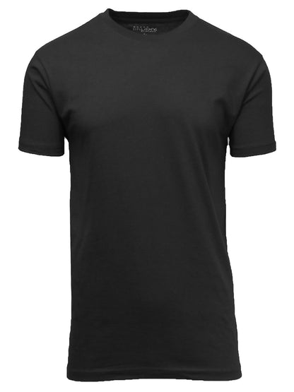 Men’s Modern Fit Crew Neck T-Shirt Soft Breathable Cotton-Poly Blend Casual Tee