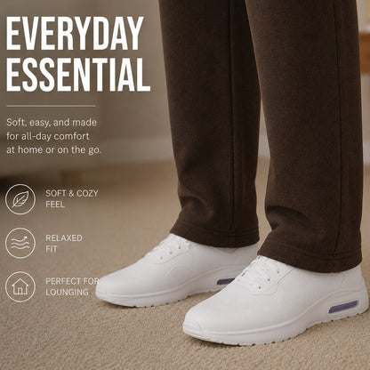 Men's Classic Heavyweight Fleece Sweatpants with Open Bottom (S-3XL)