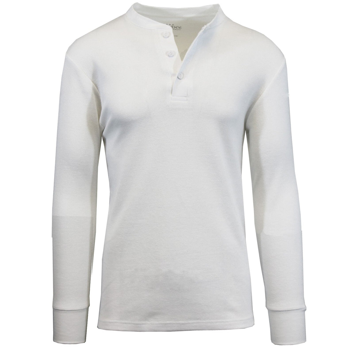Men's Long Sleeve 3 Button Henley Waffle Knit Thermal Undershirt Tee