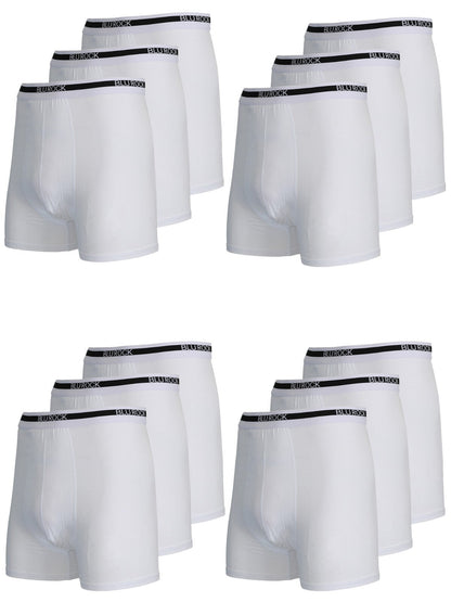 Men's Stretch Cotton Boxer Briefs (12-Pack) (Sizes: S-2XL)