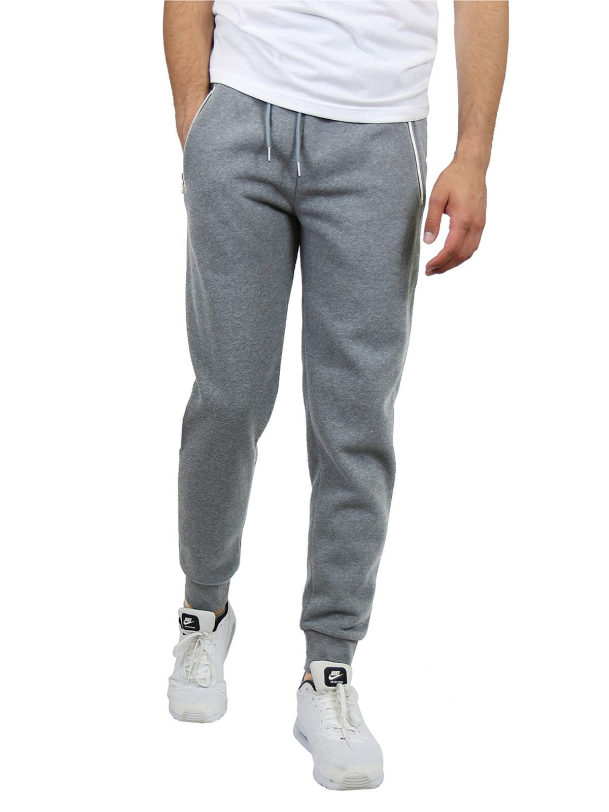 Men's Fleece Track Jogger Pants Sweatpants Running Active Sports Lounge Gym NEW