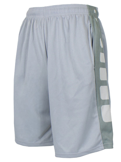 Men's Moisture Wicking Performance Active Mesh Shorts With Side Block Design NEW