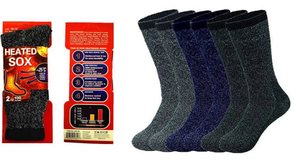 Mens thermal socks Heated winter friendly Warm  Boot Sox thick Duty Size 10-13 - PremiumBrandGoods