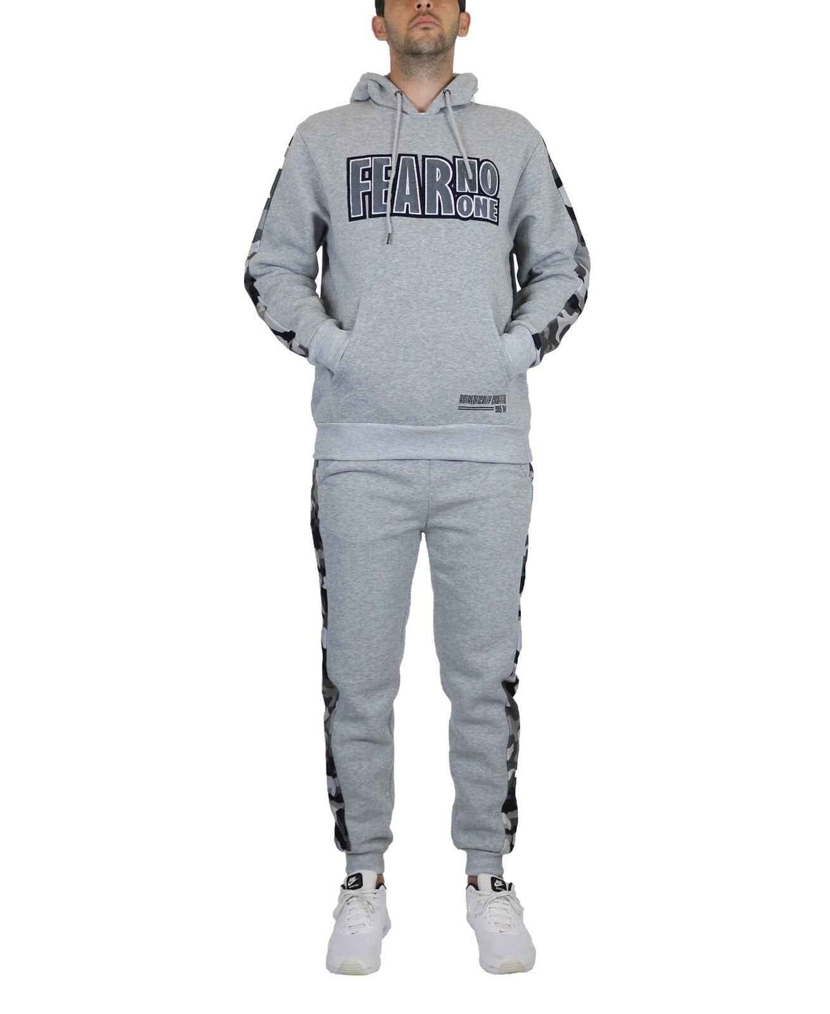 Mens Tech Fleece Hoodie & Jogger 2-Piece Set With Heat Seal Zipper Design S-4XL
