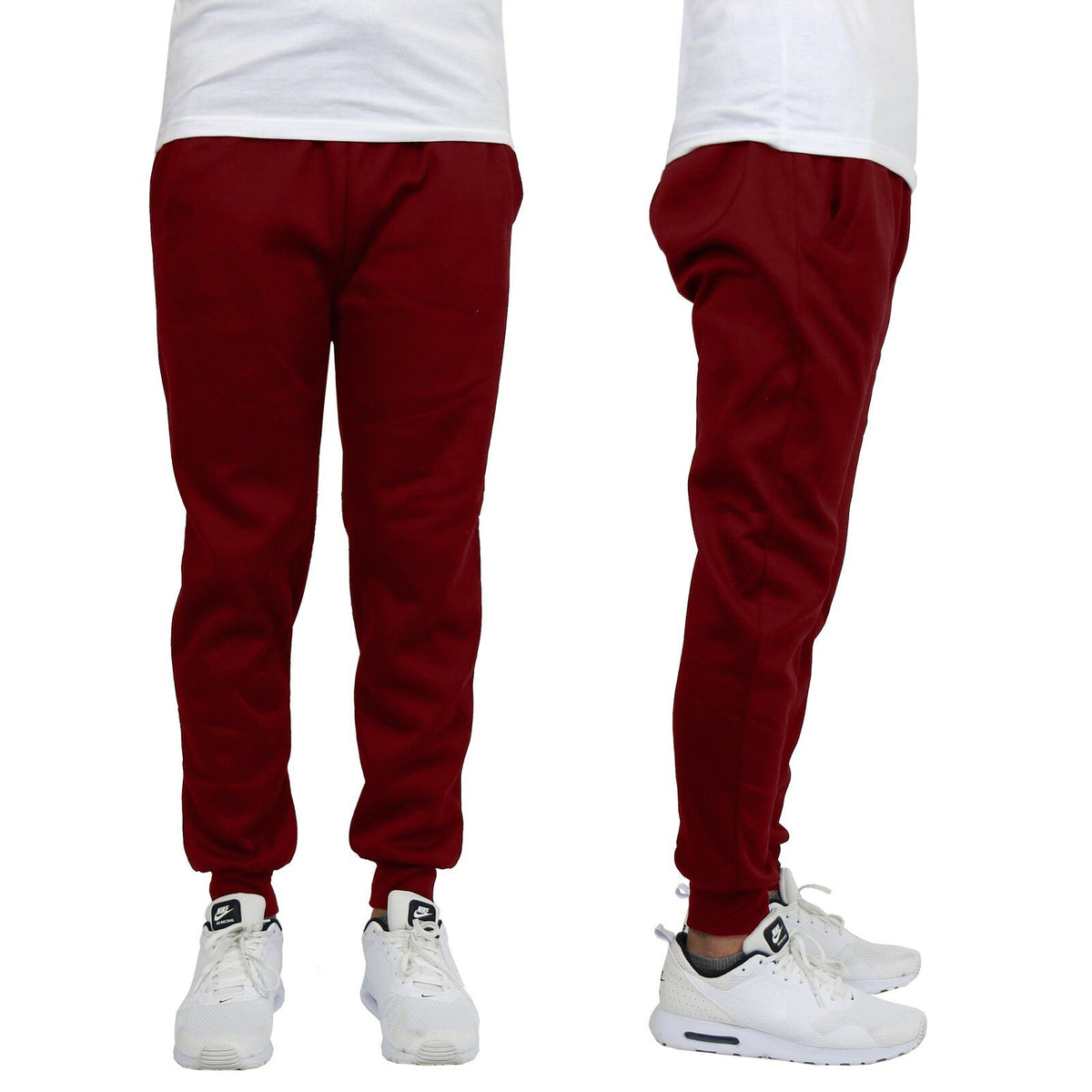 Men's Fleece Track Jogger Pants Sweatpants Running Active Sports Lounge Gym NEW