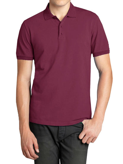 Men's Causal Cotton Polo T Shirt Jersey Short Sleeve Sport Casual Golf Fast Ship