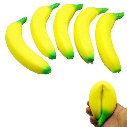 Jumbo Banana Squishy Toy Stress Reliever Slow Rising Squeeze Fruit