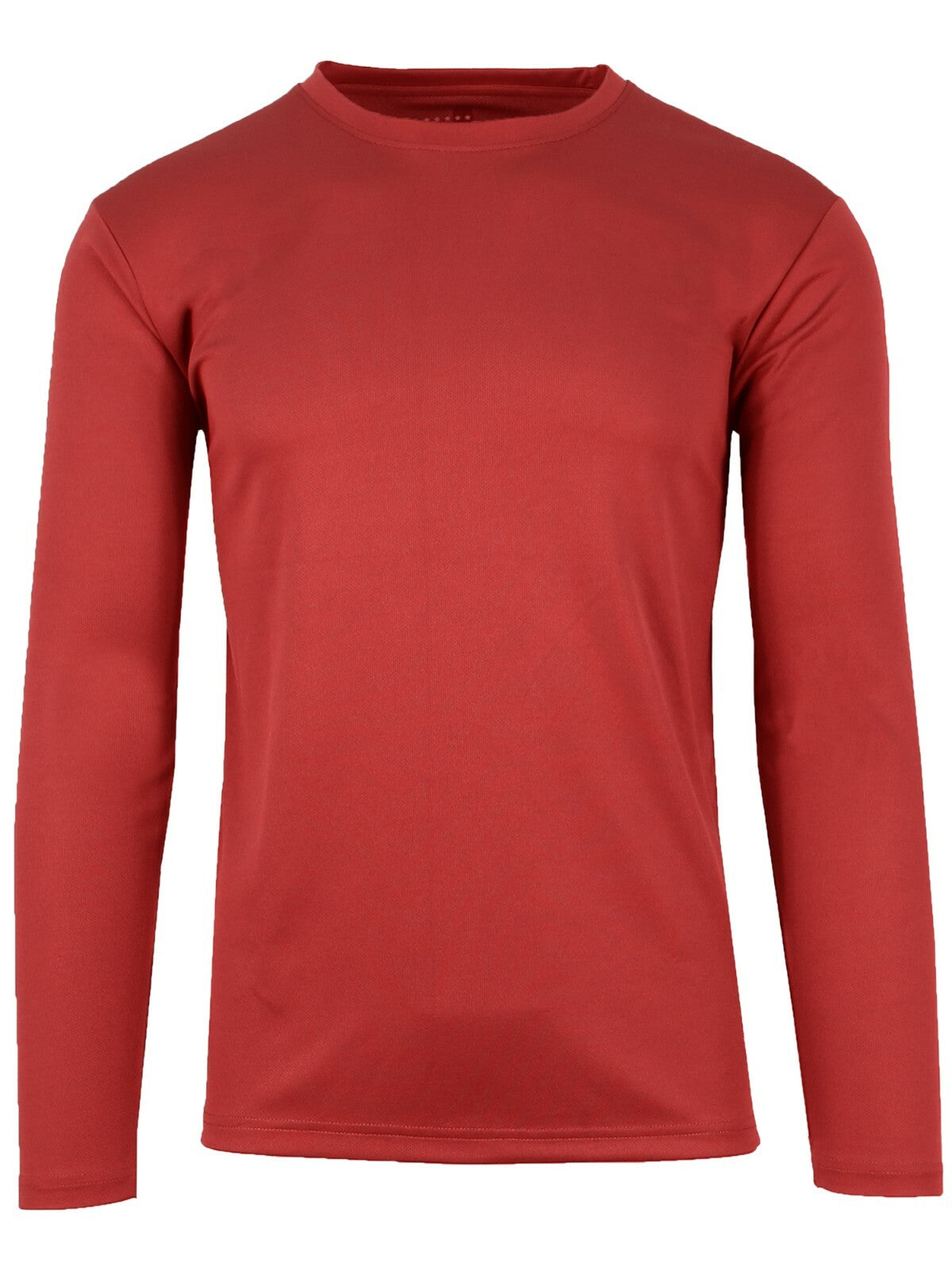 Men's Long Sleeve Crew Neck Performance Tees Layer Lounge Gym Work Casual NEW