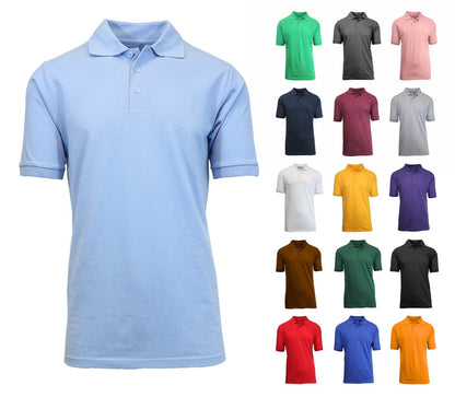 Men's Causal Cotton Polo T Shirt Jersey Short Sleeve Sport Casual Golf Fast Ship