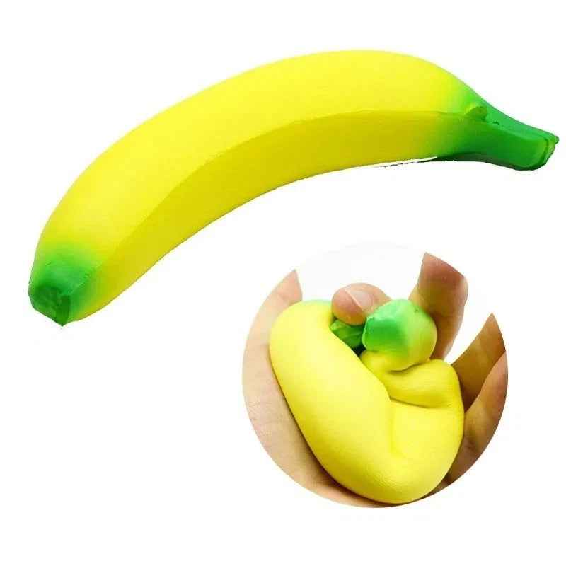 Jumbo Banana Squishy Toy Stress Reliever Slow Rising Squeeze Fruit
