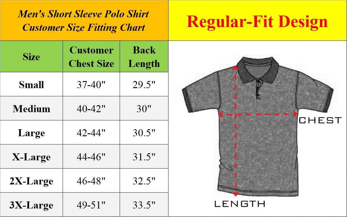 Men Heathered Polo Shirt New Standard Neck Classic NWT Uniform Lounge
