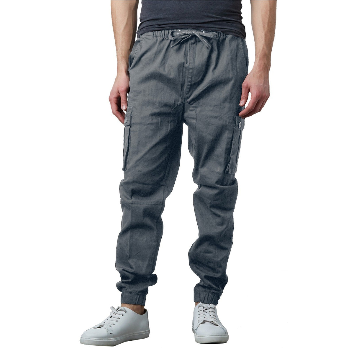 Men's Cargo Jogger Pants Sweatpants Cotton Twill Combat Stretch Active Trousers