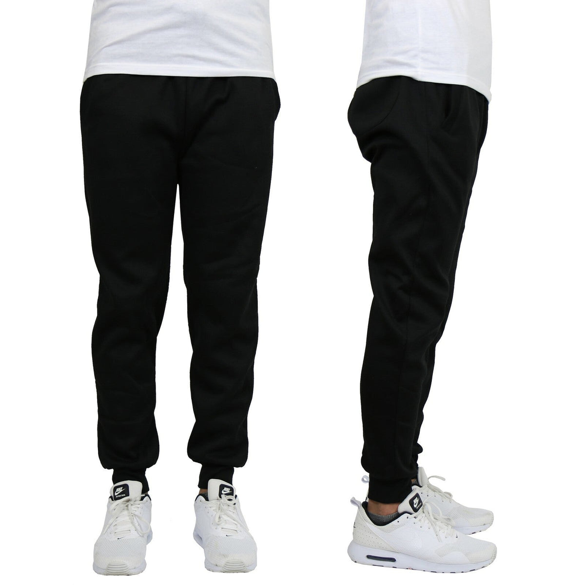 Men's Fleece Track Jogger Pants Sweatpants Running Active Sports Lounge Gym NEW